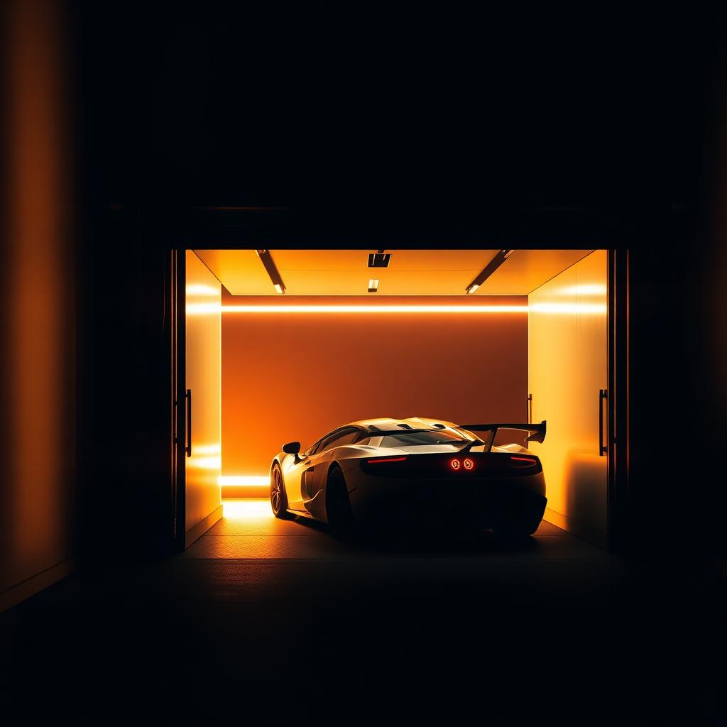 Sports car in a garage — Carmundo virtual garage showcases your car collection digitally